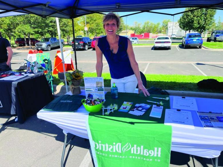 employee at Health District table